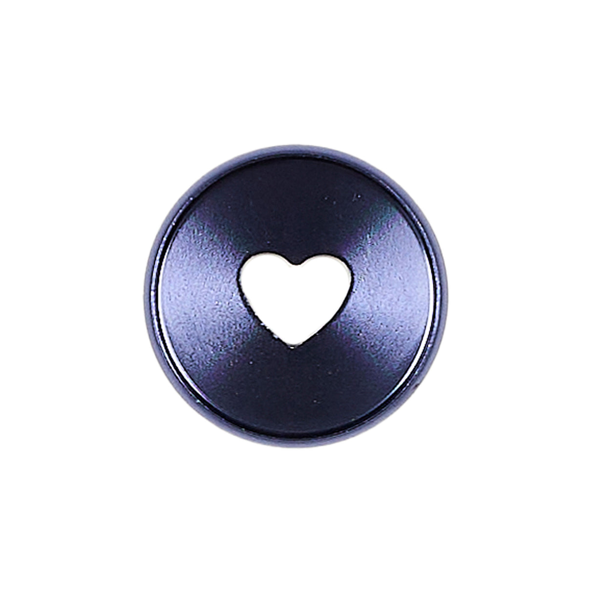Happy Planner Forget Me Not Heart Metal Disc Set with a heart cutout on a white background
