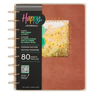 Happy Planner Classic Modern Nature Wellness Guided Journal