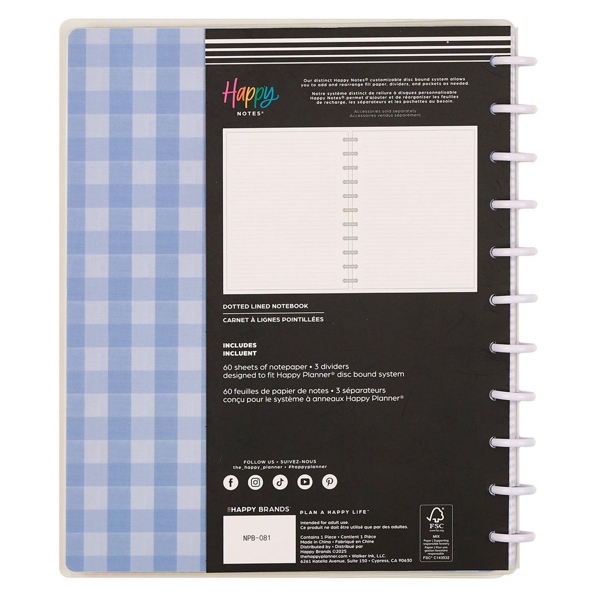 Happy Planner Country Charm Big Notebook - Lined