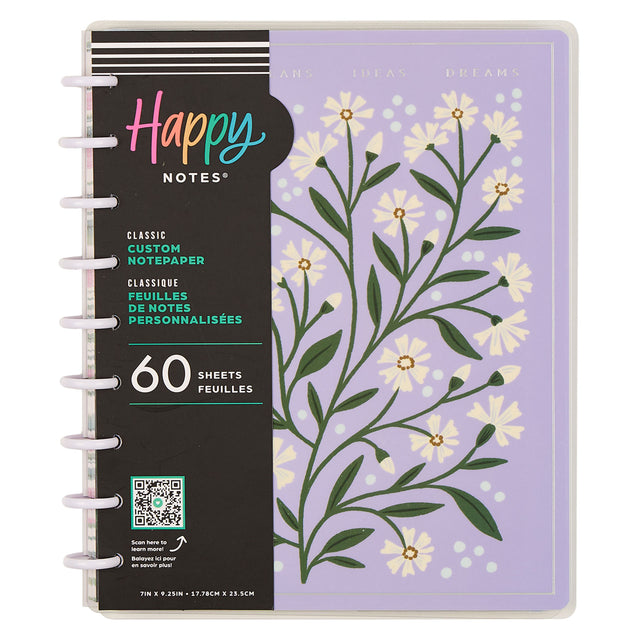 Happy Planner Spring Tapestry Classic Notebook - Lined