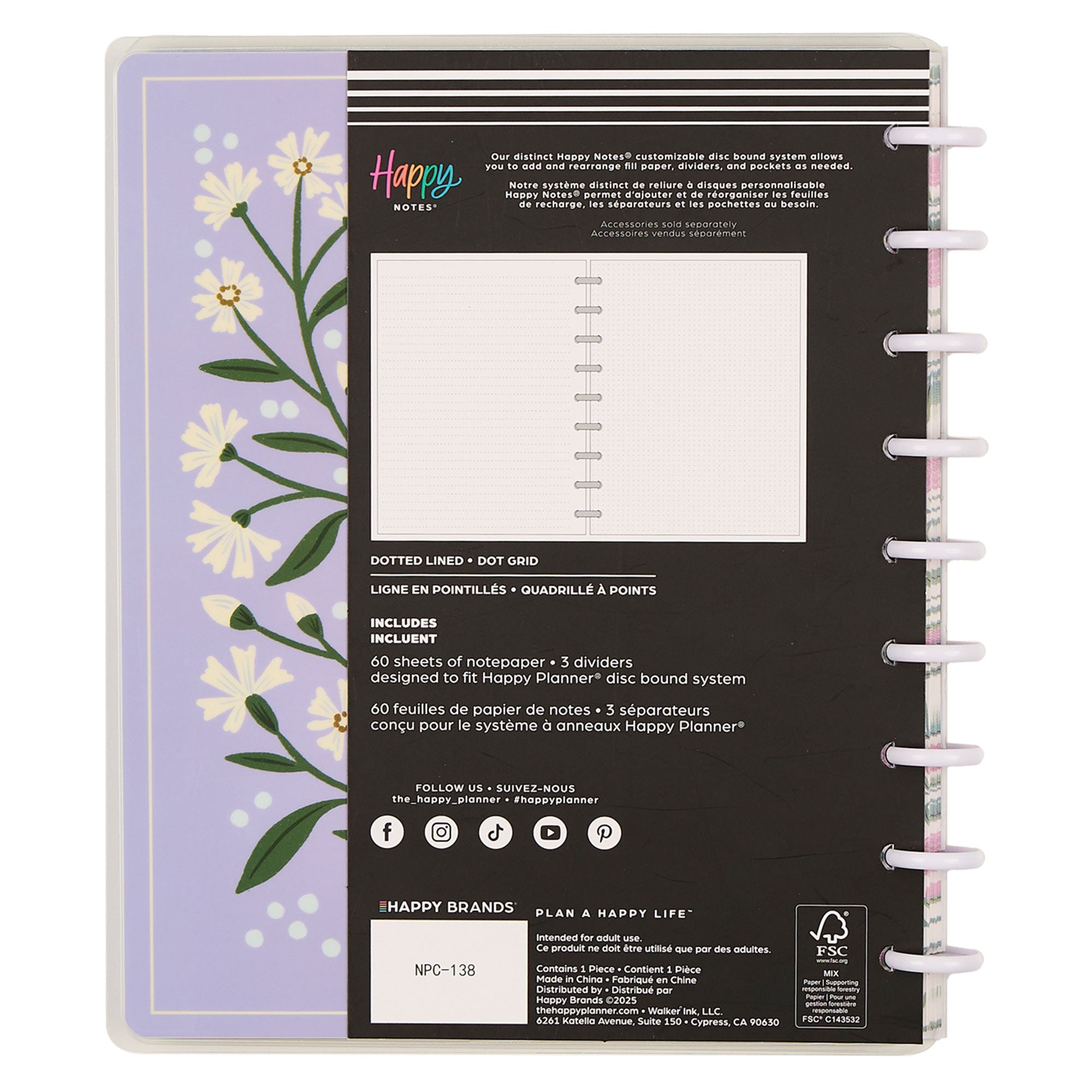 Happy Planner Spring Tapestry Classic Notebook - Lined — Planners