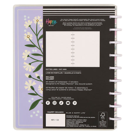 Happy Planner Spring Tapestry Classic Notebook - Lined