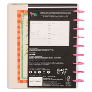 Happy Planner 2026 - 2027 French Papers Faith Classic 12 Month Dated