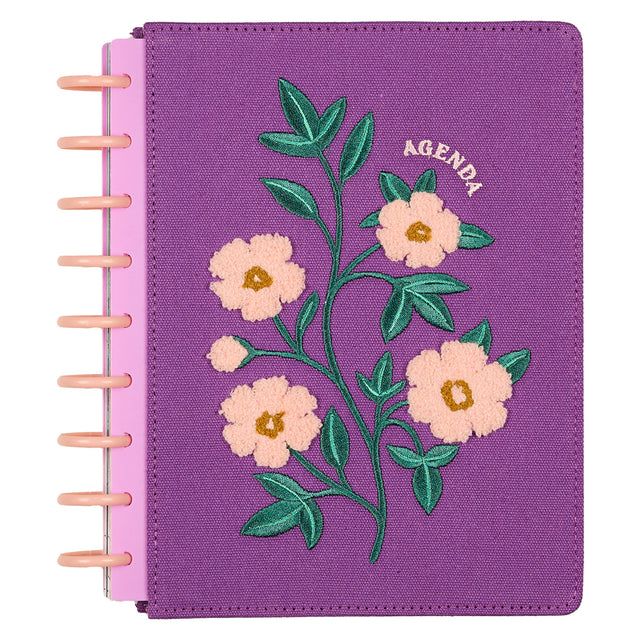 Happy Planner 2026 - 2027 Spring Tapestry Chenille Classic Horizontal 12 Month Dated - SPECIALTY Cover