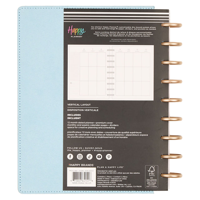 Happy Planner 2026 - 2027 Country Charm Classic Vertical 12 Month Dated - SPECIALTY Cover