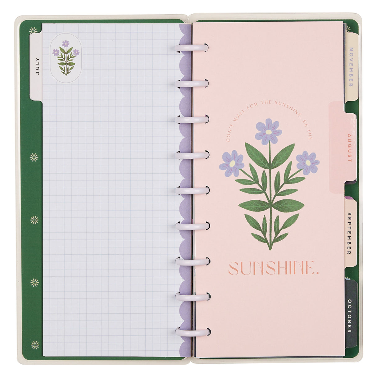 Happy Planner 2026 - 2027 "Spring Tapestry" Skinny Classic 12 Month Dated - Horizontal