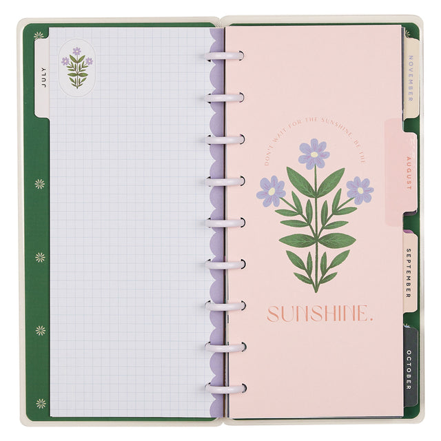 Happy Planner 2026 - 2027 "Spring Tapestry" Skinny Classic 12 Month Dated - Horizontal