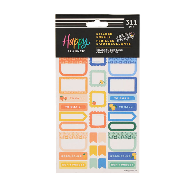 Happy Planner Coastal Cottage Sticker Sheets
