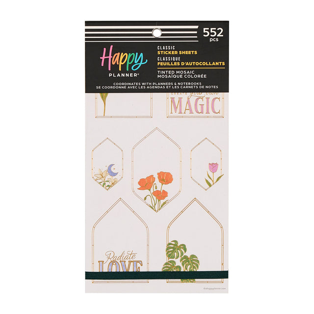 Happy Planner Tinted Mosaic Sticker Book - Classic