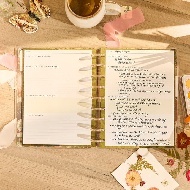 Happy Planner Classic Modern Nature Wellness Guided Journal