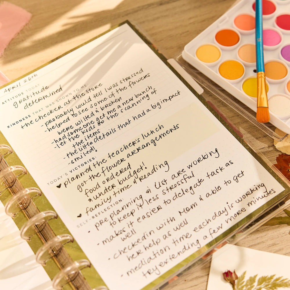 Happy Planner Classic Modern Nature Wellness Guided Journal