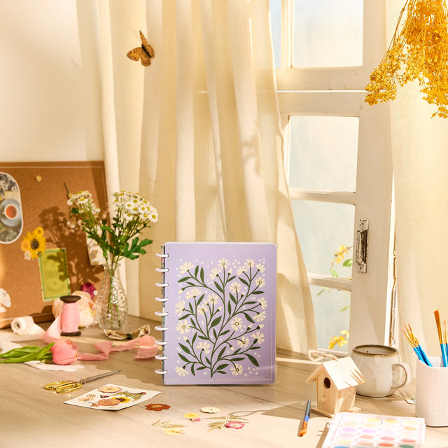 Happy Planner Spring Tapestry Classic Notebook - Lined