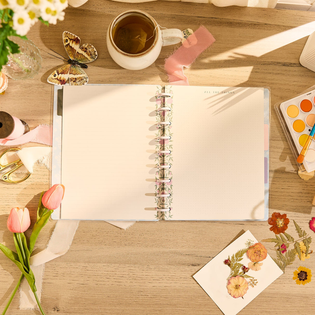 Happy Planner Spring Tapestry Classic Notebook - Lined