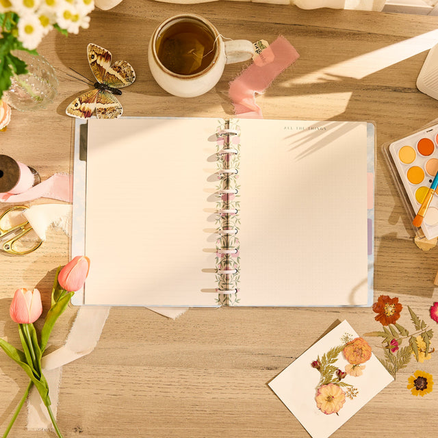 Happy Planner Spring Tapestry Classic Notebook - Lined