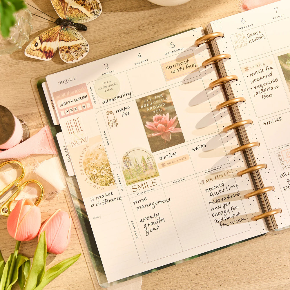 Happy Planner 2026 - 2027 Modern Nature Wellness Classic 12 Month Dated