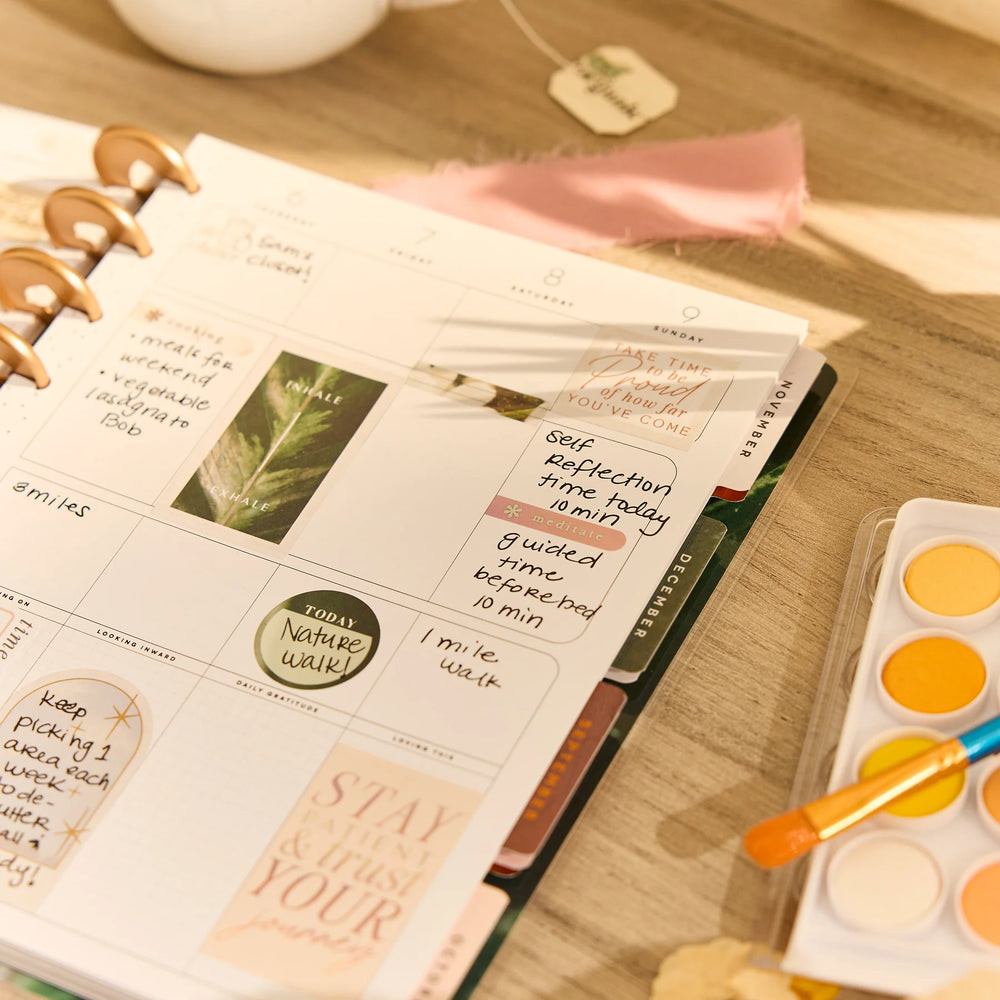 Happy Planner 2026 - 2027 Modern Nature Wellness Classic 12 Month Dated