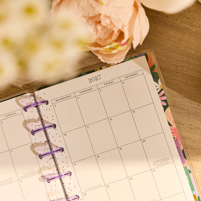 Happy Planner 2026 - 2027 "Golden Garden" Mini 12 Month Dated - Dashboard