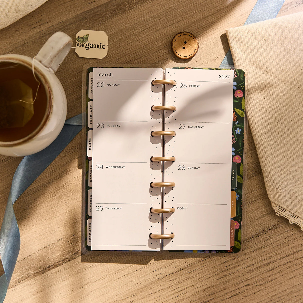 Happy Planner 2026 - 2027 Country Charm Skinny Mini 12 Month Dated - Horizontal