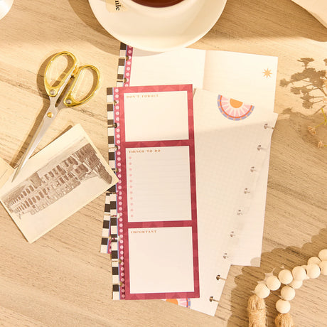 Happy Planner Horizon Lines Classic Folded Fill Paper