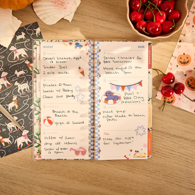 Happy Planner 2026 - 2027 "Festive Year" Skinny Classic 12 Month Dated - Horizontal