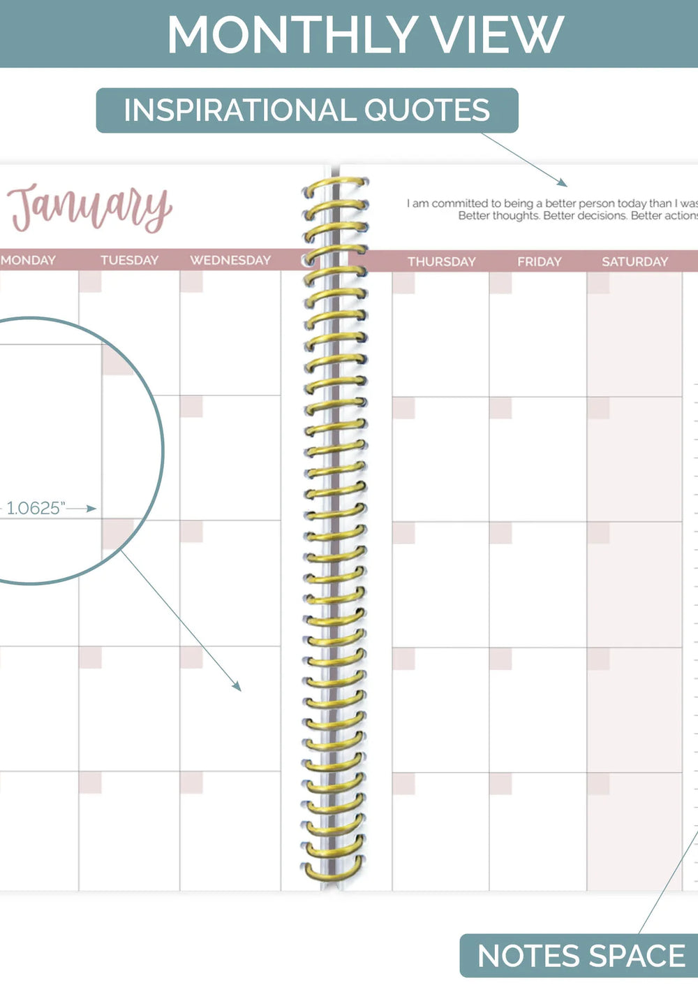 Undated Daily Planner - Bloom Daily Planners