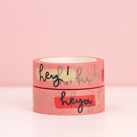 Washi Tape - Pink Hello