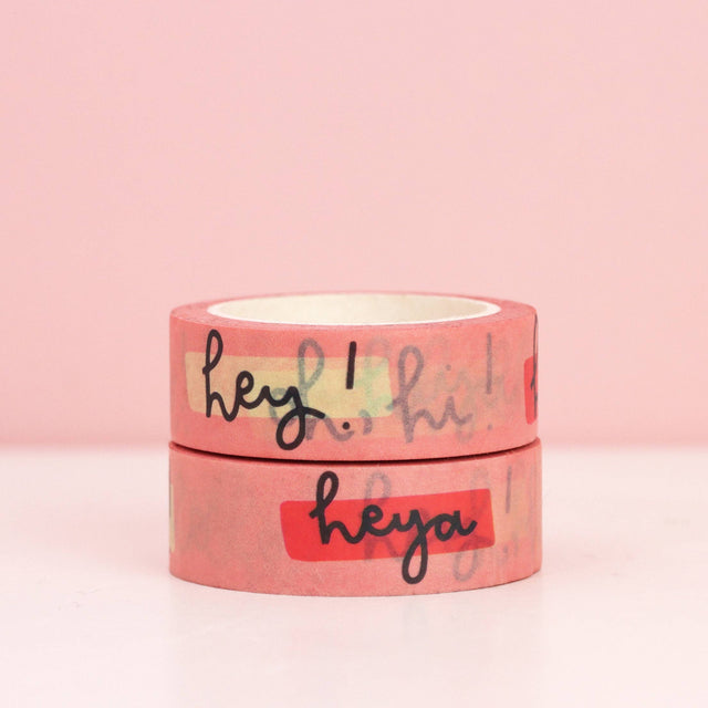 Washi Tape - Pink Hello