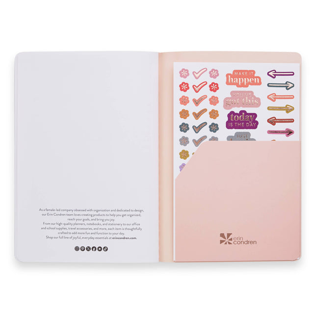 Erin Condren Habit Tracker Petite Planner - Colour Block Stripes