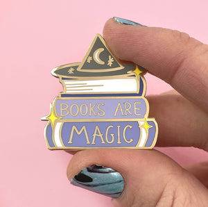 Books Are Magic Enamel Pin Badge