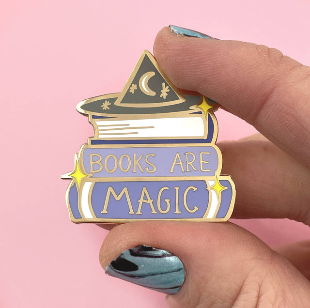 Books Are Magic Enamel Pin Badge