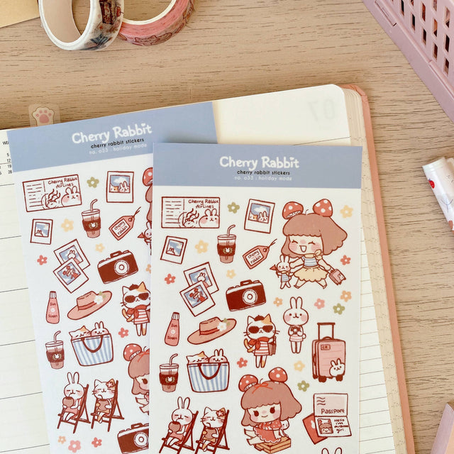 Holiday Mode Washi Stickers by Cherry Rabbit