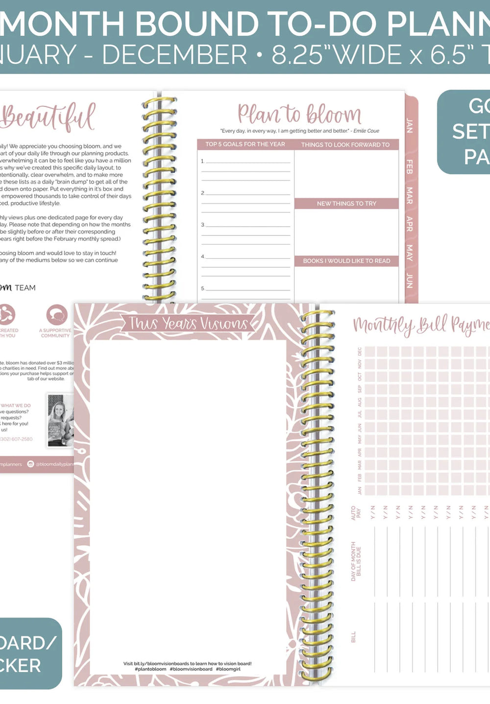 Undated Daily Planner - Bloom Daily Planners