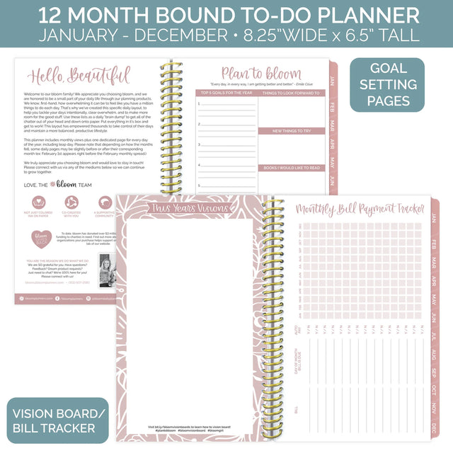 Undated Daily Planner - Bloom Daily Planners