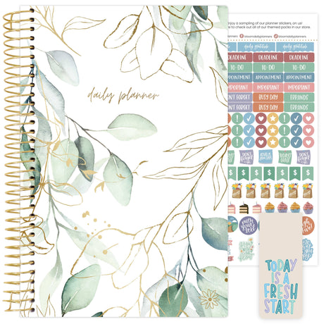 Undated Eucalyptus Weekly Monthly Planner