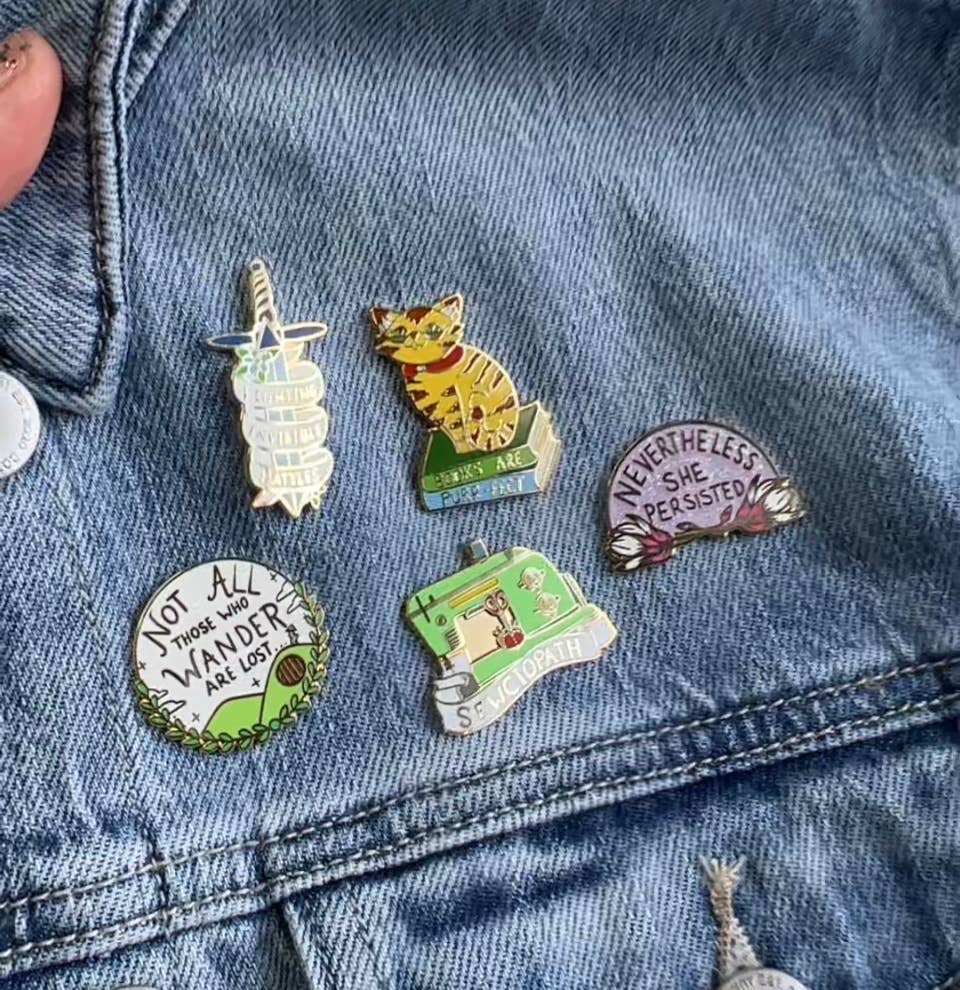 Not All Who Wander Are Lost Enamel Lapel Pin