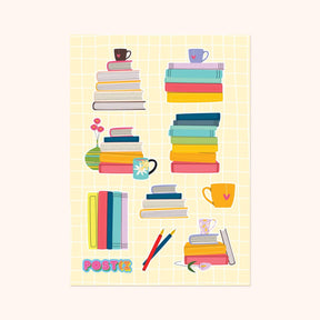 Rainbow Reads Sticker Sheet