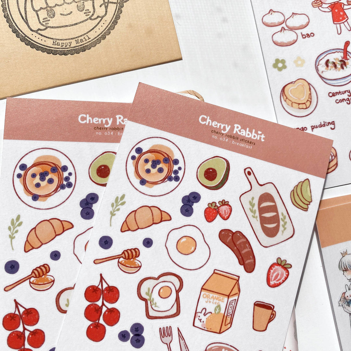 Breakfast Washi Paper Stickers