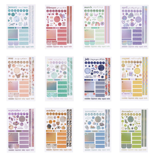 Erin Condren Monthly Sticker Book 