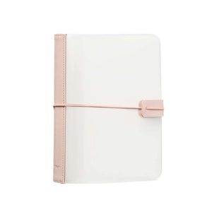 Erin Condren Blush Clear Flex Folio: Clear folio with blush spine and elastic closure