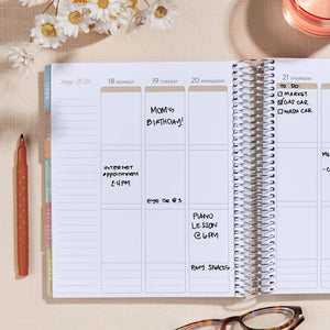 Erin Condren 7x9 Bouquet Vertical Life Planner - 12-month Dated 2026 Jan - Dec