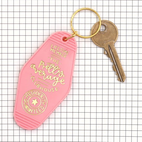 Keyring - The Pretty Average Clubhouse - PinkKeyring - The Pretty Average Clubhouse - Pink