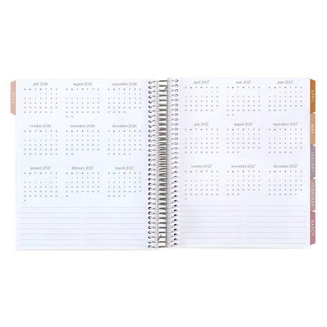 Erin Condren LifePlanner: Year-at-a-glance calendar spread
