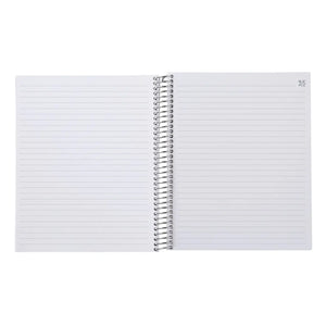 Erin Condren coiled notebook: Open lined notebook spread