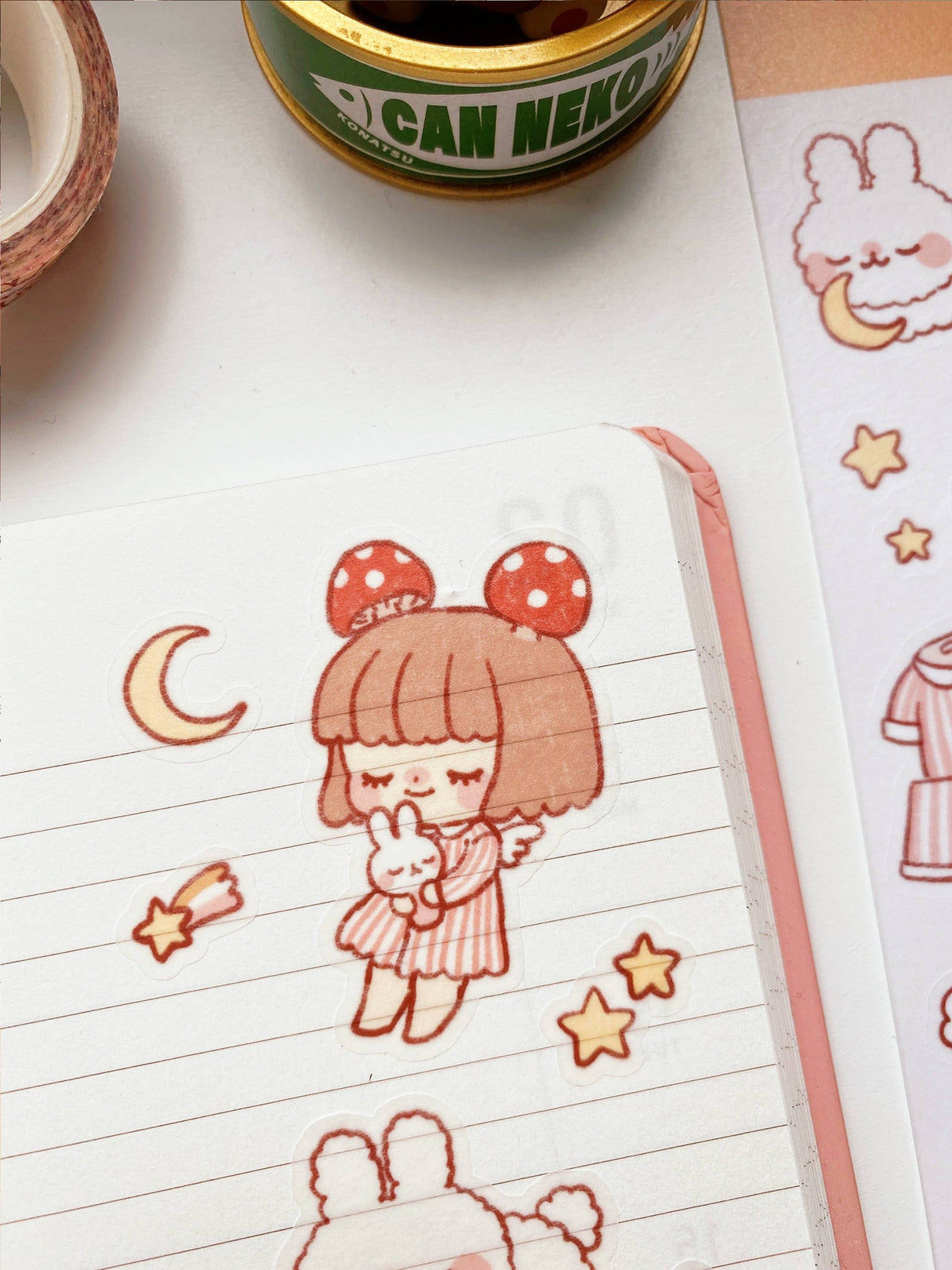 Good Night Washi Stickers by Cherry Rabbit