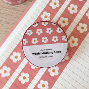 Pink Pastel Daisies Washi Tape