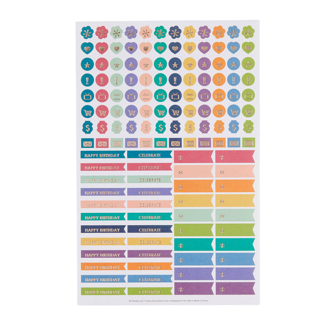 Erin Condren Monthly Petite Planner - 12-Months Undated Canvas Asterisk