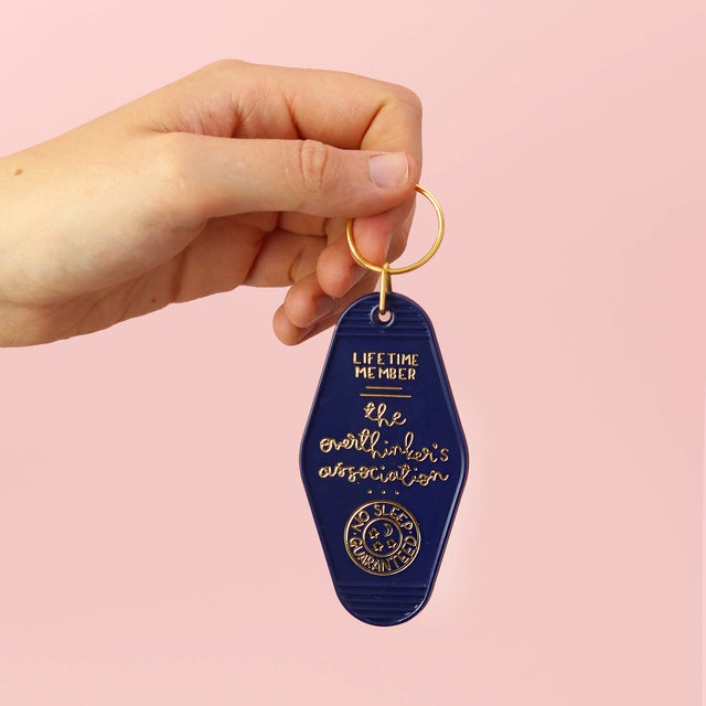 Keyring - The Overthinker's Association - Navy Blue