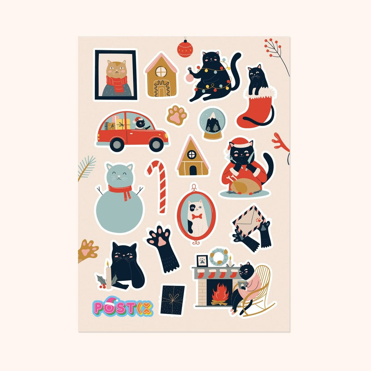 Meowy and Bright Sticker Sheet