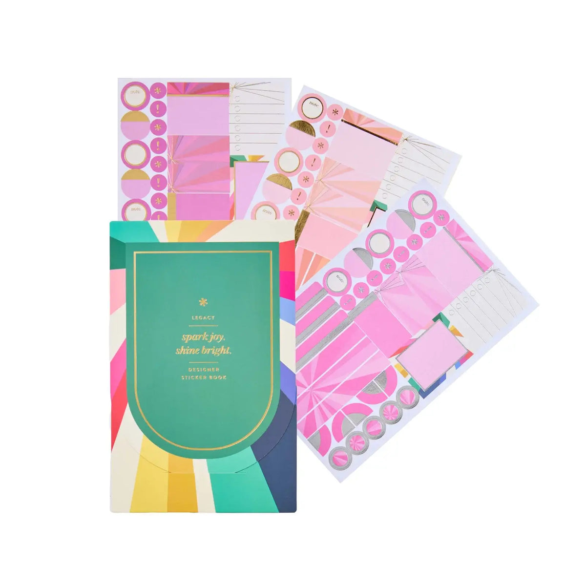 Erin Condren Legacy Starburst Classic Sticker Book: Legacy Starburst sticker book with colourful sheets