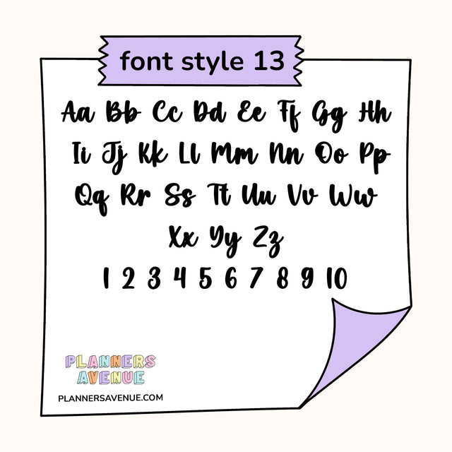 Foil Custom Text Word Planner Stickers | 2 Sizes Single Line